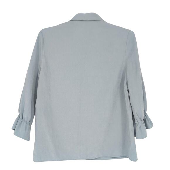 Anthropologie SAMPLE PIECE Eva Franco Pale Blue Women's Blouse Top - Size 6 NWOT - Picture 3 of 13